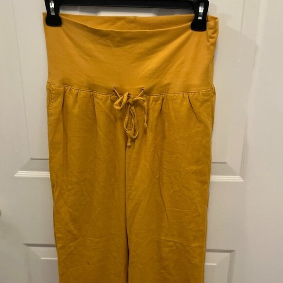 😍 3x $18 Clearance NWOT Old Navy Women's maternity Pants In Linen Blend. Size M - Picture 3 of 9